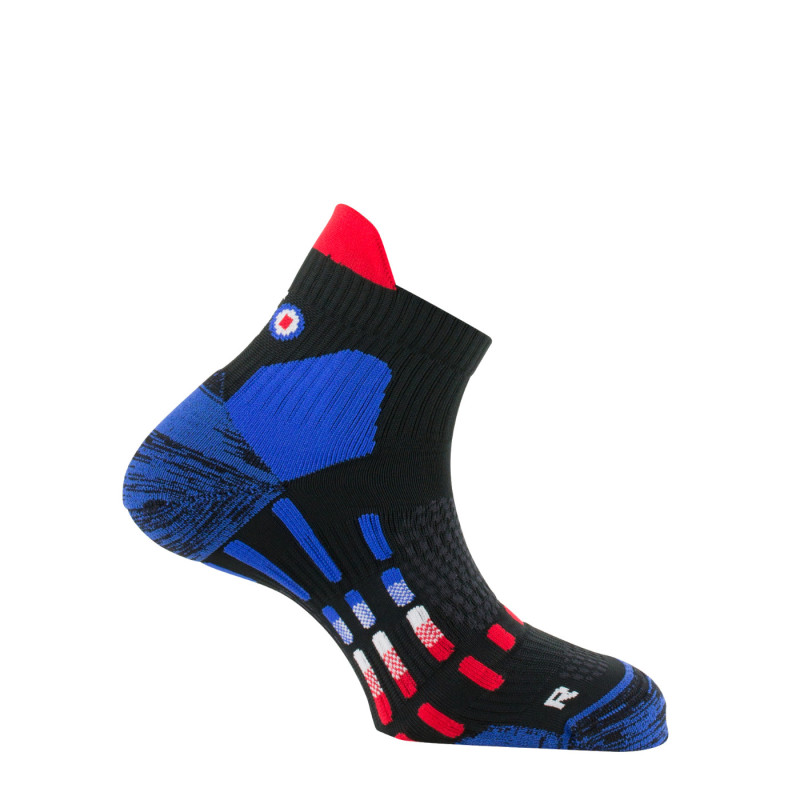 Socquettes Pody Air Trail Silver noir tricolore