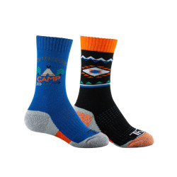 Lot de 2 paires de mi-chaussettes ADVENTURE pour enfant rando trek