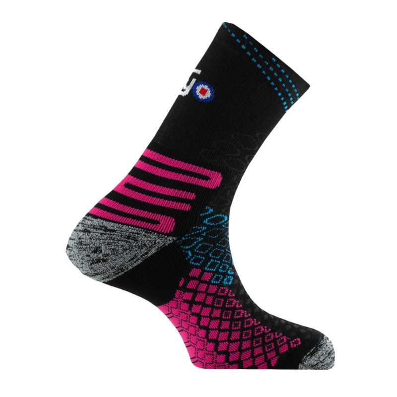 chaussettes de trail écologiques - rose