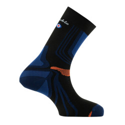 Chaussette La Double ® Trek green socks noir bleu