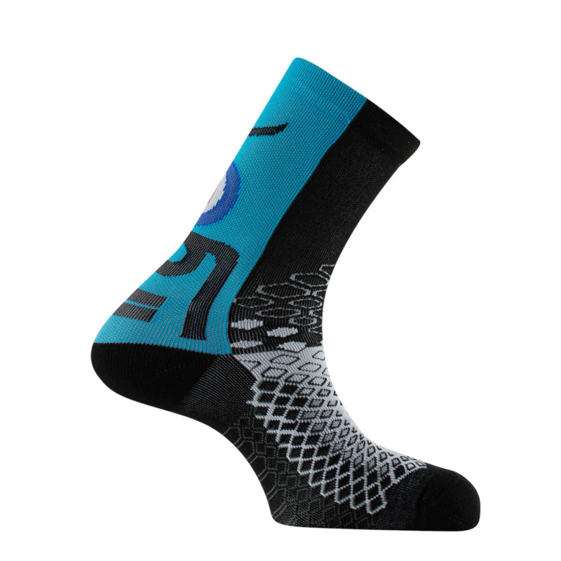 chaussette bike concept green socks bleu