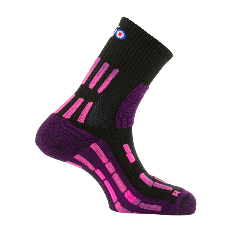 chaussette pody air trek noir rose