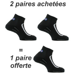 Lot de 3 paires de chaussettes running Run Lighty noir