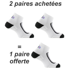 Lot de 3 paires de chaussettes running Run Lighty blanc
