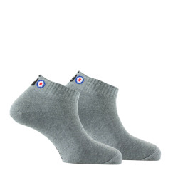 chaussette courte gris