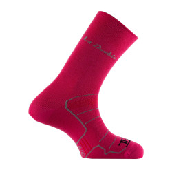chaussette double pas cher fuchsia