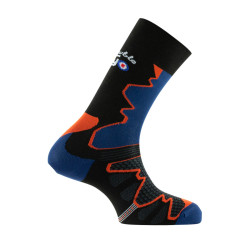 Chaussette randonnée Double Trek noir bleu orange marine