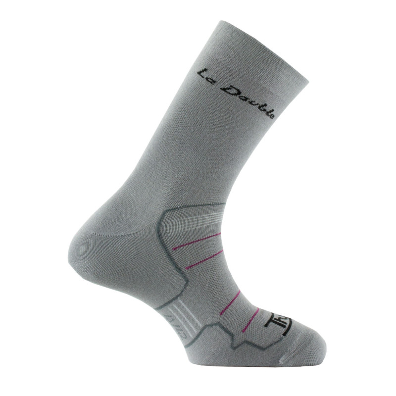 chaussettes double grise