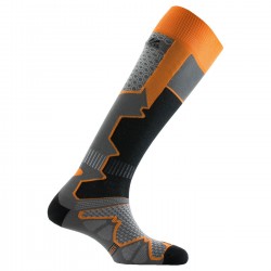 Mi-bas La Double Trek gris orange