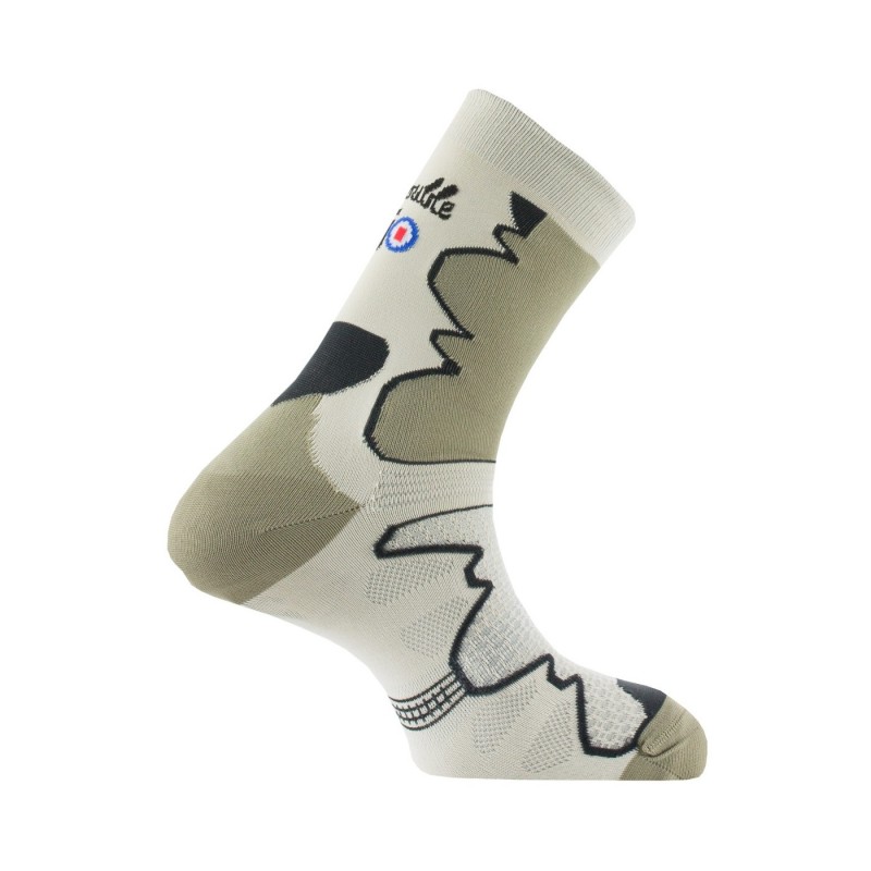 Chaussette randonnée Double Trek beige kaki