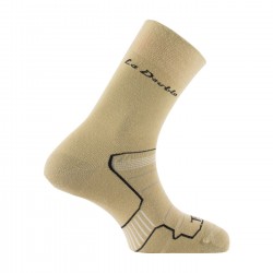 chaussettes double beige